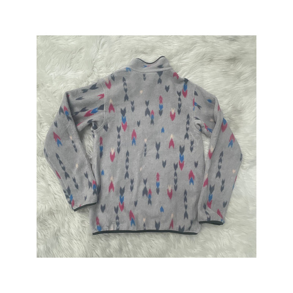 Patagonia Women's Lightweight Synchilla Snap T Fleece Pullover Wish Tails Arrows - Picture 4 of 4